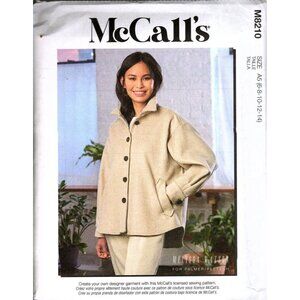 McCalls M8210 Misses Jacket Sewing Pattern Sizes 6-14